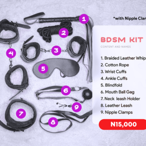BDSM Kit (with nipple clips)