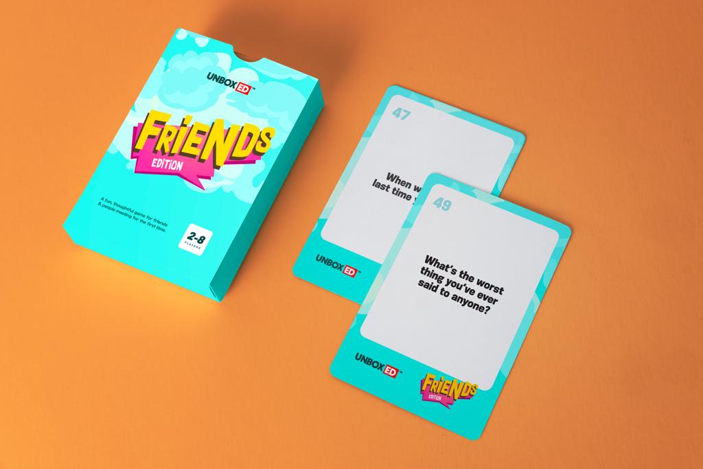Photo of theUnboxED Friends Edition card game